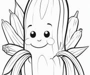 Coloriage Activit&eacute; de ma&iuml;s chibi