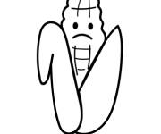 Coloriage et dessins gratuit Cob de ma&iuml;s à imprimer