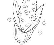 Coloriage Corn merveilleux l&eacute;gume