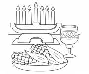 Coloriage Du ma&iuml;s pour le d&icirc;ner