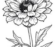 Coloriage Fleur de borne stylis&eacute;
