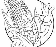Coloriage Joyeux Ma&iuml;s en ligne
