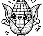 Coloriage Ma&iuml;s amoureux pour enfants