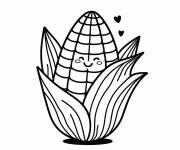 Coloriage Ma&iuml;s anim&eacute;