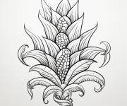 Coloriage Ma&iuml;s complexe &agrave; impri