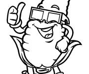 Coloriage Ma&iuml;s cool