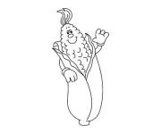 Coloriage et dessins gratuit Ma&iuml;s de cartoon à imprimer