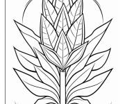 Coloriage Ma&iuml;s de Thanksgiving