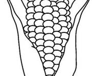 Coloriage Ma&iuml;s en peinture