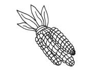 Coloriage et dessins gratuit Ma&iuml;s en trois groupe à imprimer