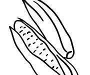 Coloriage Ma&iuml;s ou Corns