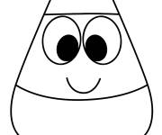 Coloriage Ma&iuml;s style cartoon pour enfants
