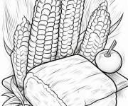 Coloriage Pain de ma&iuml;s