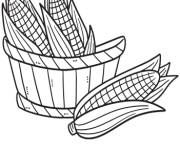 Coloriage Panier de ma&iuml;s