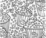 Coloriage Popcorn du Ma&iuml;s