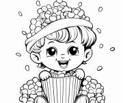 Coloriage Popcorn en ligne