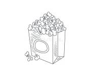 Coloriage Pour produire le popcorn