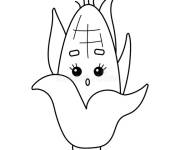 Coloriage Tr&egrave;s belle Ma&iuml;s kawaii
