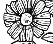 Coloriage Marguerite en printemps