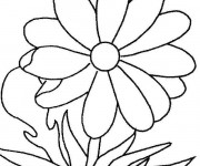 Coloriage et dessins gratuit Marguerite facile à imprimer