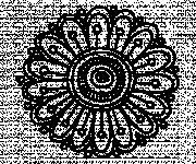Coloriage Marguerite mandala