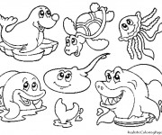Coloriage Poissons de Mer Disney