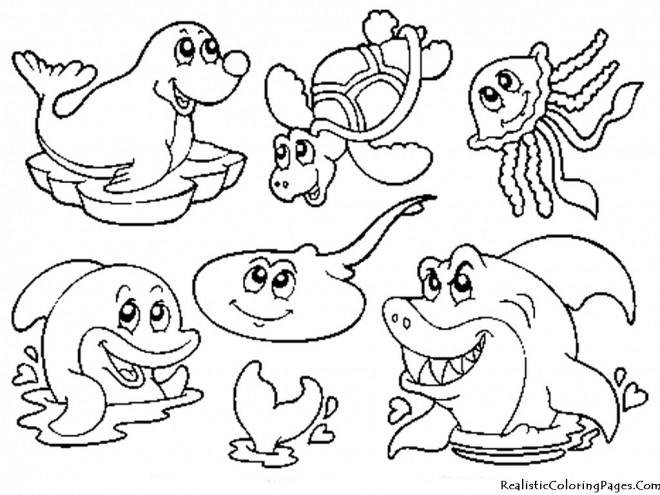 Coloriage et dessins gratuits Poissons de Mer Disney à imprimer