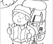 Coloriage et dessins gratuit Grimpeur de Montagne à imprimer