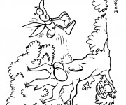 Coloriage Moustique dans le jardin