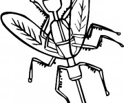 Coloriage Moustique et malade