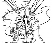 Coloriage Moustique qui pique humour