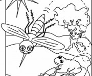 Coloriage Moustique sous le soleil