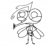 Coloriage Petit Moustique rigolo
