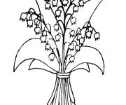 Coloriage et dessins gratuit Bouquet de Muguet à télécharger à imprimer