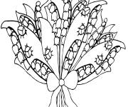 Coloriage Imprimer les fleurs muguet