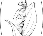 Coloriage et dessins gratuit Muguet de main 1er mai à imprimer