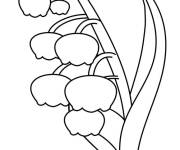 Coloriage Muguet, la d&eacute;esse de printemps