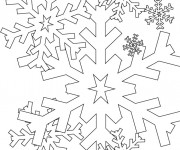 Coloriage et dessins gratuit Flocon de Neige à colorier à imprimer