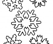 Coloriage et dessins gratuit Flocon de Neige à décorer à imprimer