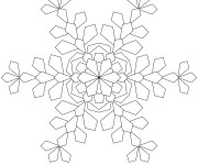 Coloriage et dessins gratuit Flocon de Neige à télécharger à imprimer