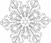 Coloriage Flocon de Neige avec style