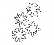 Coloriage et dessins gratuit Flocon de Neige couleur à imprimer