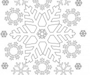 Coloriage et dessins gratuit Flocon de Neige par tout à imprimer