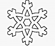 Coloriage Flocon de Neige pour enfant