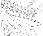 Coloriage Neige en Montagne