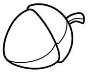 Coloriage et dessins gratuit Gland facile à imprimer
