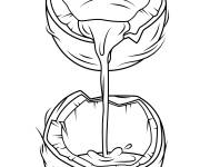 Coloriage Lait de noix coco