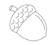Coloriage et dessins gratuit Noix au crayon à imprimer