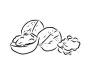 Coloriage Noix de coco aliment