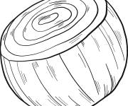 Coloriage Demi Oignon coloriable
